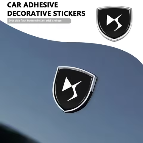 For DS Metal Car Emblem Window Trunk Decorative Decals Auto Sticker Accessories DS3 E-Tense DS5LS‌ ‌