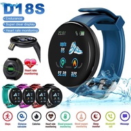 🎁 Original Product + FREE Shipping 🎁 2023 summer D18S Smart Watch Round Blood Pressure Heart Rate Monitor Men Fitness Tracker SmartWatch Tanic