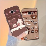 Samsung s6 / s6 edge / s7 / s7 edge phone case printed with extremely adorable brown bear