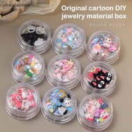 OLE A Box 3D Cartoon Nail Ch Kawaii Kuromi Hello Kitty DIY Crafts Woman Manicure Art Decoration Diy 