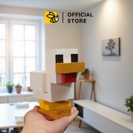 Minecraft Pet Models: Chicken, Axolotl, Fox, Snow Fox, Bee - Handmade, Wooden Figure, Pixel Art