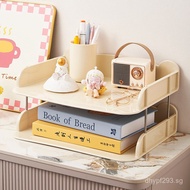 Document storage a4Paper Book Storage Box Organizer Double-layer Office File Multi-layer Organizer D