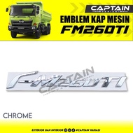 MESIN FM260TI Chrome Hood Emblem