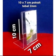 Acrylic no table 10 x 7 cm