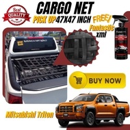 Akioki Cargo Net Pickup Truck for Mitsubishi Triton 47x47inches HeavyDuty,Durable w/ Fantastic XML