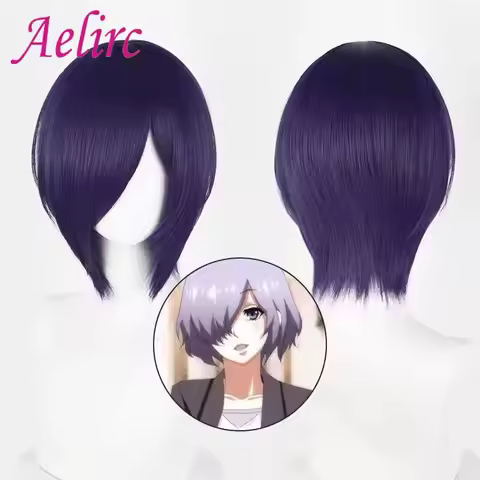 Tokyo Ghoul‌ Touka Anime Coser Cosplay Wig Synthetic Short Straight Wig High Quality Heat Resistant 