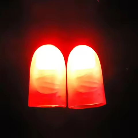 2/4/6pcs Magic Light Up Finger Fingers LED Tricks Thumb Props Christmas Christmas Festival Party Nov