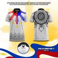 Polo Shirts for Men Philippine Ethnic Tribal Modern Barong Polo Shirt Full Sublimation