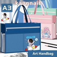 KANGNAI A3 Tutorial Bag, Canvas A3 Canvas Art Bag, Multifunctional Six-Layer Plus Size Waterproof Fi