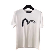 100% Original Quality Premium 1:1 Ready Stock EVISU Logo Embroidery Fashion Tshirt Men Women