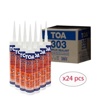 TOA 303 อะคริลิคซีนแลนด์ แดฟ ชนิดยืดหยุ่น สีขาว ขนาด 280ml. [ยกลัง 24หลอด]TTR Store