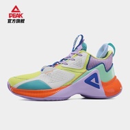 PEAK รองเท้าบาสเก็ตบอลสำหรับผู้ชาย 2025 ใหม่มืออาชีพปฏิบัติรองเท้าบาสเก็ตบอลต่ำรองเท้ากีฬาของแท้เทรน