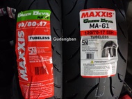 Maxxis Green Devil MAG1 90 80 17 dan 120 70 17 Tubeless Ban luar Motor MA-G1 FREE PENTIL CBR Ninja Bebek Satria Vixion