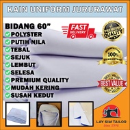 Premium Quality White Nila Uniform Nurse Fabric Nurse Uniform/ Nurse Uniform/ White Nila Nurse Unifo