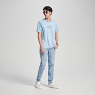 EDWIN BOX LOGO短袖T恤-男款 (淺藍色) #上衣