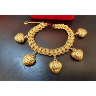 Rantai Tangan / Gelang COCO CANDY / COCO KENDI GANTUNG 5LOVE cop916 EMAS KOREA Bracelet MURAH