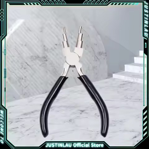 6 in 1 Bail Making Pliers with Extra Foam Grip- Wire Plier Loopers for Jewelry Making- Comfort Grip 