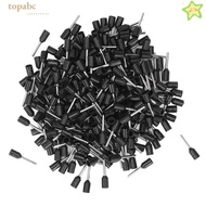 GORROS 1000PCS Ferrule Terminal, Black Color E0508 Insulated Crimping Terminal, Durable 22AWG Tubula