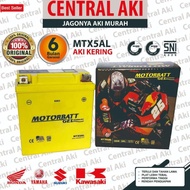 READY ORI MOTORBATT MTX5AL Aki Kering Gel Motor Astrea Grand Supra Fit Jupiter Z Lama Smash Mio Spor