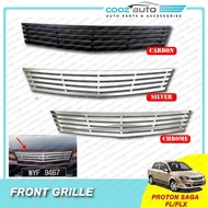 Proton Saga FLX Front Up Grille Grill Carbon Silver Chrome