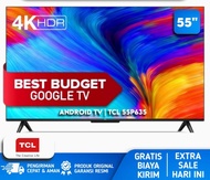 TV TCL 55 INCH 55P635 P635 SMART GOOGLE TV 4K UHD