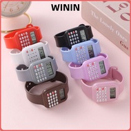 WININ Electronic Digital Calculator, Multifunctional Date Display Micro Calculator Watch, Casual Car
