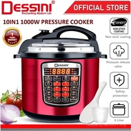 DESSINI ITALY 10IN1 Electric Digital Pressure Cooker Non-stick Stainless Steel Inner Pot Rice Cooker
