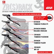 GIVI ZR RACK FOR MT15/Y15/ Y16/ LC135/RS150/RSX WITH STOPLIGHT ORIGINAL - HEAVY DUTY RACK FOR ALUMIN
