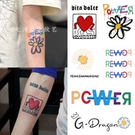 GD GD GD Same Style Daisy Colorful Tattoo Stickers Waterproof Arm Simulation Tattoo Stickers FJGW