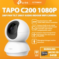 Tp-link TACO C200 1080P 2MP PANTILT 2WAY AUDIO INDOOR WIFI CAMERA FREE MICRO SD 64GB