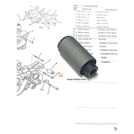 Y125ZR BUSH ENGINE DAMPER CRANKCASE YAMAHA 125Z 125ZR