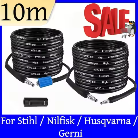 10m/32ft High Pressure Water Cleaning Hose 6090psi Pressure Washer Hose Car washer Water Hose For Ni