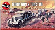 Airfix 88mm Gun & Tractor 1:76 Vintage Classics Military Plastic Model Kit A02303V