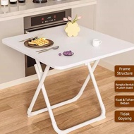 Minimalist Square Folding Table Mdf 80X80Cm 60X60Cm Portable Aesthetic Dining Table