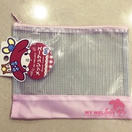 [instock] Sanrio Original My Melody Mesh Zip Pouch B6 Japan