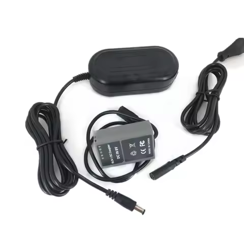 AC Power Adapter + BLN1 Dummy Battery Coupler Charger Kit for Olympus E-P5 / OM-D E-M5 II / E-M1 Cam