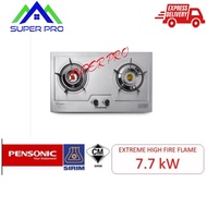Pensonic 7.7kW Super High Fire Flame PGH-619s Stainless Steel Body Safety Valve Built In Hob Gas Cooker / Gas Stove