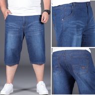Saiz Besar 28-50Seluar Jeans Shorts Saiz Besar Lelaki Seluar Lelaki Pendek Plus Size Casual Fashion 