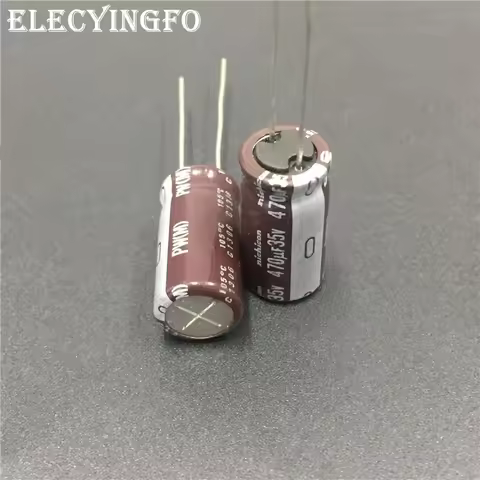 20pcs 470uF 35V NICHICON PW Series 10x20mm Low Impedance Long Life 35V470uF Aluminum Electrolytic ca