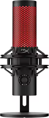 HyperX QuadCast 2 – USB Microphone for Gaming, Streaming and Podcasting, with On-Board Controls, LED