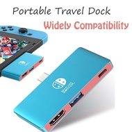 Switch Dock, 3-in-1 USB C to HDMI Adapter with USB 3.0, 4K TV Docking Station for Nitendo Switch/OLE