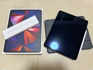M1 12.9-inch iPad Pro Wi-Fi 256GB Space Gray 太空灰 5th + Apple Pencil 2 + Inspire-B50 iPad Tri-Mode Case for 12.9-inch iPad Pro 2021