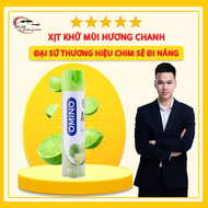 Xịt Thơm Khử Mùi Nội Thất Ô Tô OMINO M11L Hương Chanh 330ml Chống Say Xe - Chính Hãng Omino Vietnam
