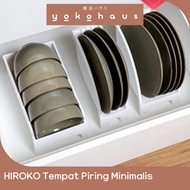 YOKOHAUS - HIROKO Aesthetic Dish Drying Rack Multipurpose Bowl Organizer Plate Bowl Organizer Multip