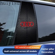 HYS 2Pcs Car Center Pillar Sticker Auto B Pillars Protective Film For Audi A8 Q5 A1 A2 A3 A4 A5 A6 A