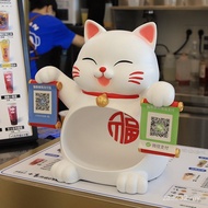 Gift Lucky Cat New Store Opening Storage Cash Register Ornaments Before Decorations QR Code Large Or