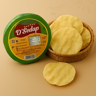 DSedap Papadam Keropok 100g Papadom Halal Papadam Bulat 3.5in