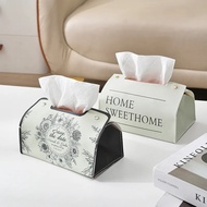 Tissue box Saddle tissue box Living Room tissue box Desktop Letter Multifunctional Medieval Storage 