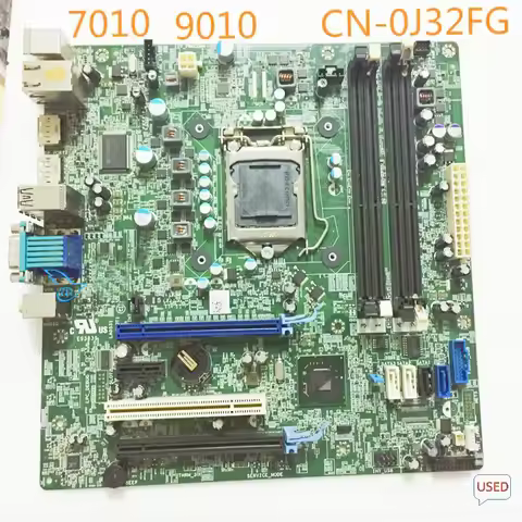For DELL Optiplex 7010 DT 9010 MT Motherboard 0J32FG 09PR9H 0GY6Y80 Mainboard 100%Work