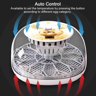 Egg Incubator for Hatching with Automatic Egg Turning Led Egg Test Lamp Clear Lid Easy to Wash 12 Eg